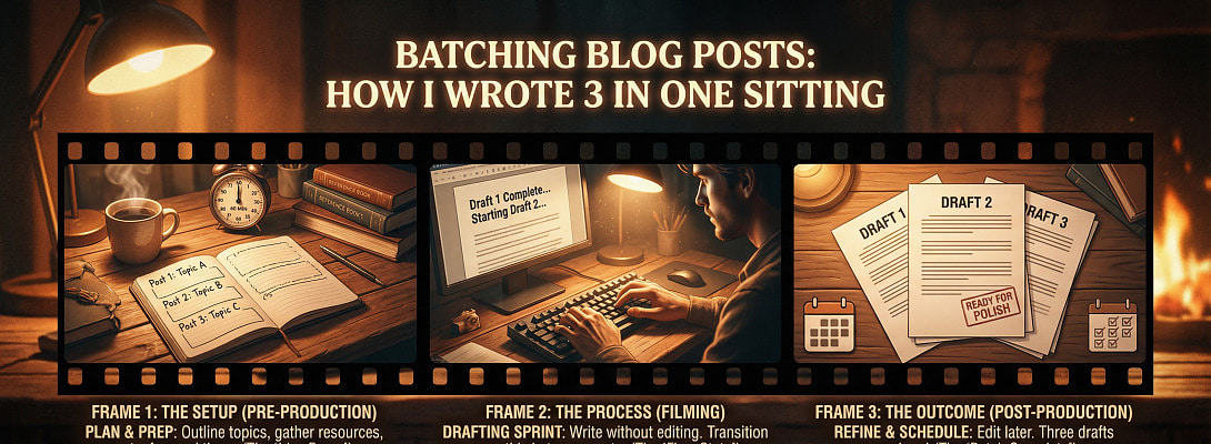 Batching Blog Posts: How I Wrote 3 in One Sitting