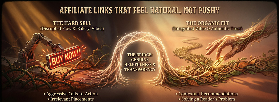 Affiliate Links That Feel Natural, Not Pushy