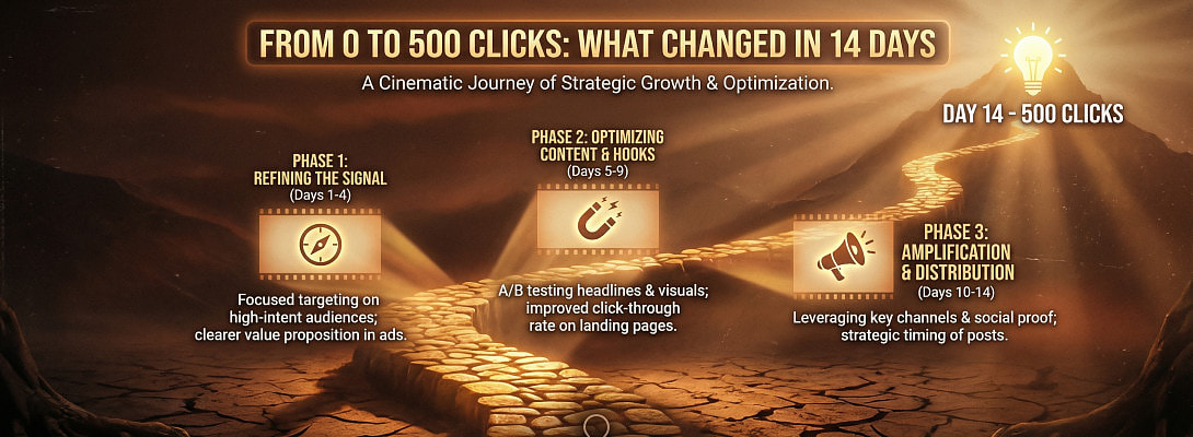 From 0 to 500 Clicks: What Changed in 14 Days