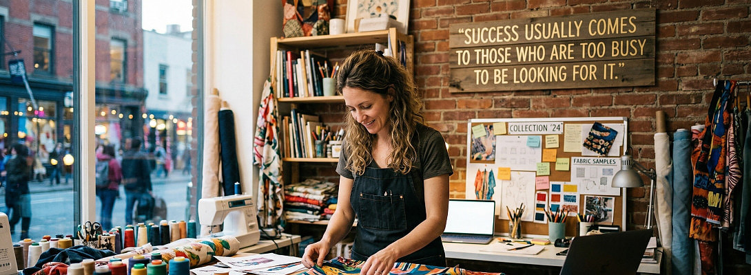  “Success usually comes to those who are too busy to be looking for it.”