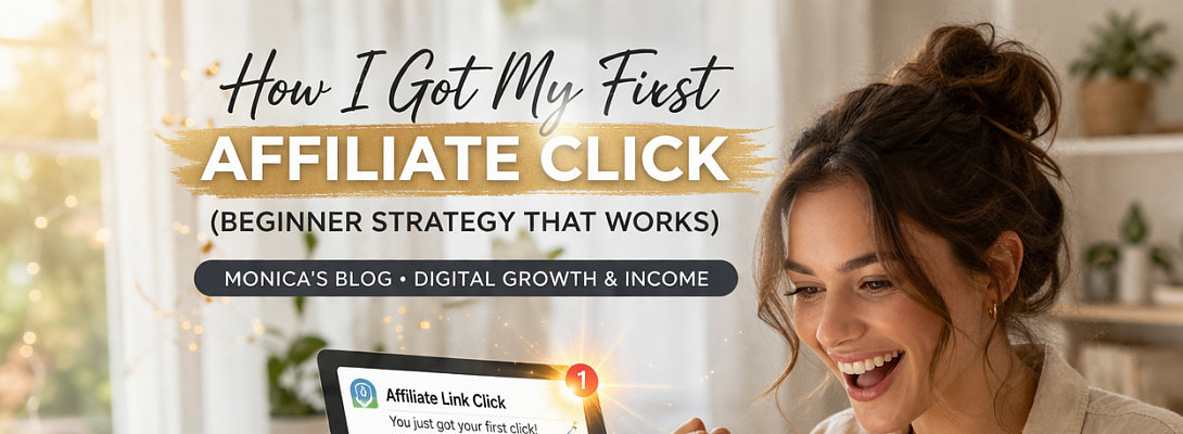 How I Got My First Affiliate Click (Beginner Strategy That Works)