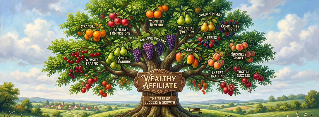 Wealthy Affiliate Is a Strong Treewith Different Fruits