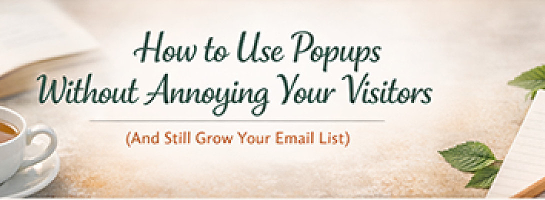 How to Use Popups Without Annoying Your Visitors (And Still Grow Your Email List)