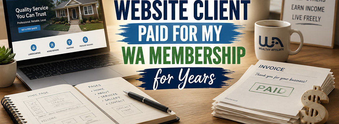 One Client Site helped pay for my WA membership for years - You can do this too!