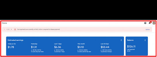 $126.11 Google Adsense Payout