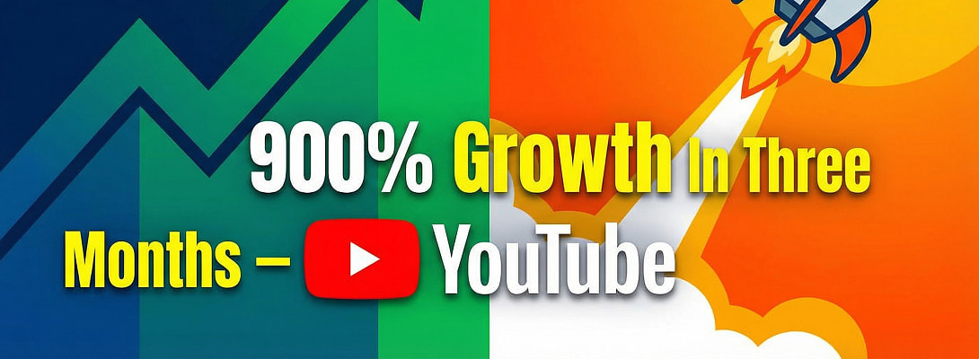 900% Growth In Three Months – YouTube