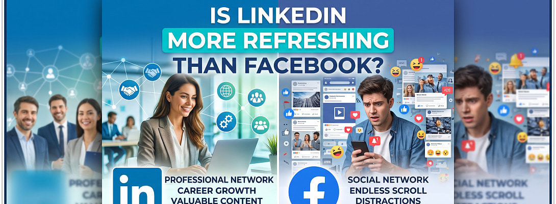 Is LinkedIn More Refreshing Than Facebook?