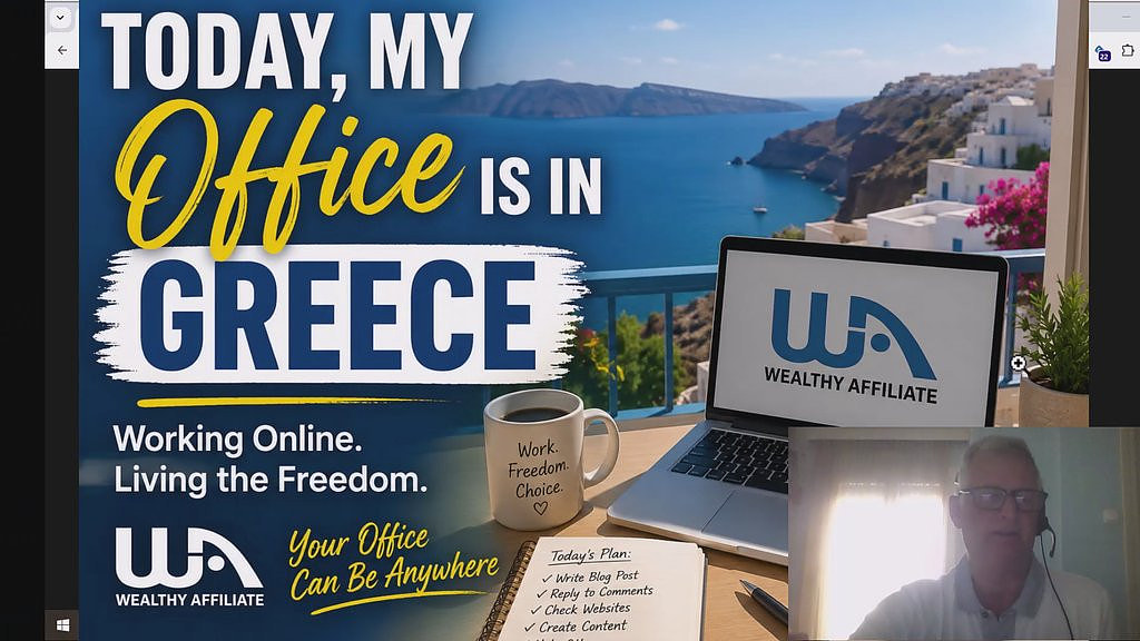 Today My Office Is in Greece
