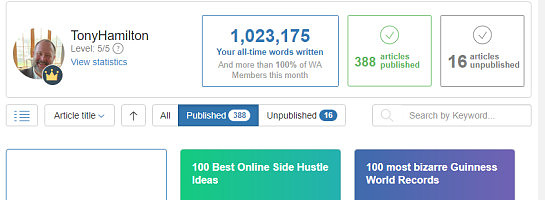 Over 1 Million That's 1,023,175 Words created