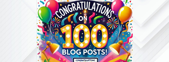 Celebrating my 100th Blog Post Target on my Website