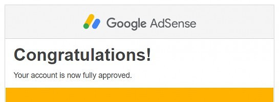 Google AdSense Approval, Finally!