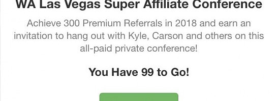 On The Final Stretch To The WA Las Vegas Super Affiliate Conference!