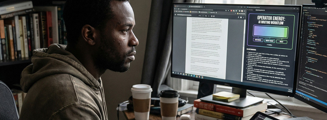 Operator Energy: AI Writing Workflow Without Sounding Like AI