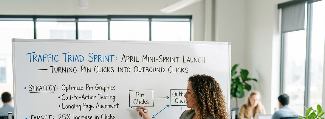 Traffic Triad Sprint: April Mini-Sprint Launch — Turning Pin Clicks Into Outbound Clicks