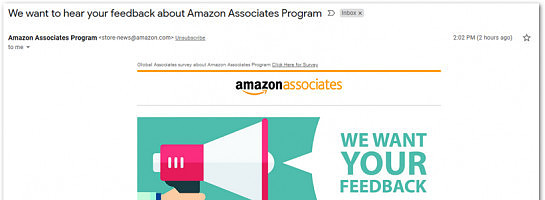 Let Amazon Know You're Unhappy With Their Associates Program