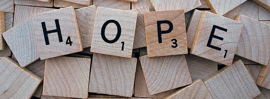 "Hope" is the light at the end of the tunnel