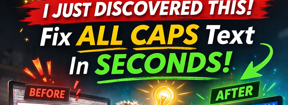 The "Caps Lock Catastrophe" (And the Simple AI Hack That Saved My Sanity!)