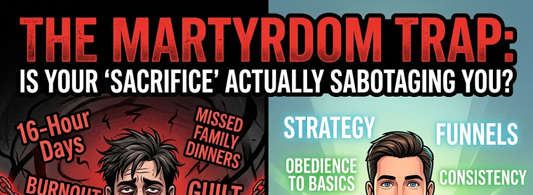 The Martyrdom Trap: Why Your "Sacrifice" is Actually Sabotaging Your Affiliate Commissions