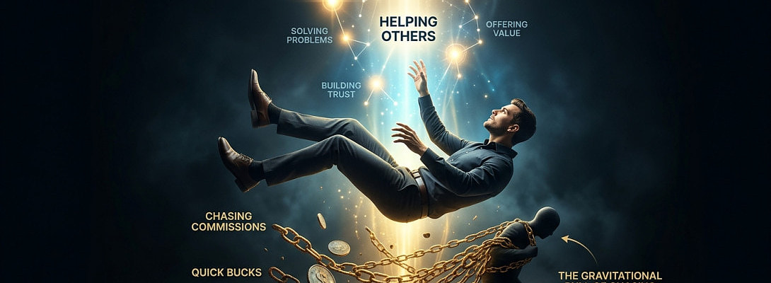 The Gravity Flipping Principle: Why Chasing Commissions Makes You Invisible (And What to Do Instead)