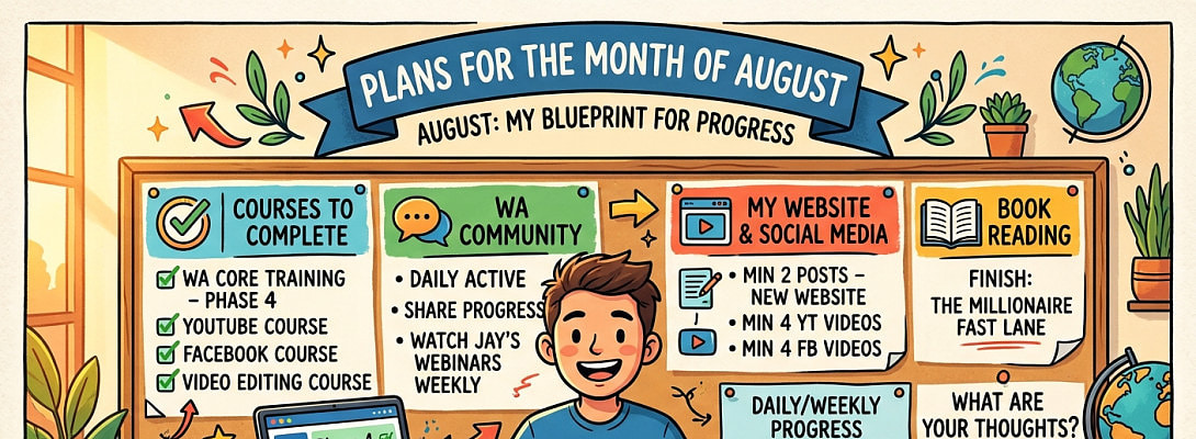Plans For The Month Of August