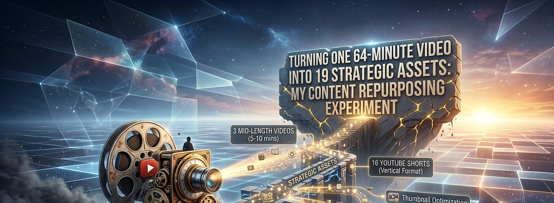 Turning One 64-Minute Video into 19 Strategic Assets: My Content Repurposing Experiment