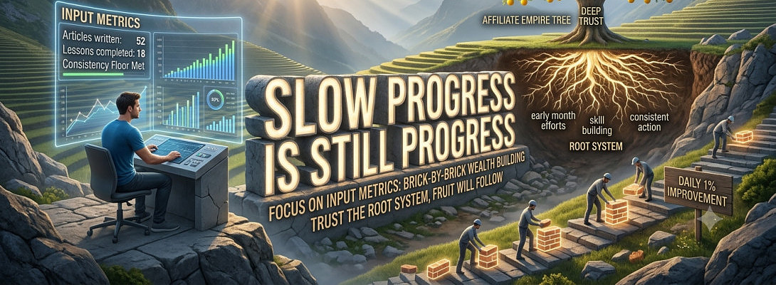 Slow Progress Is Still Progress: Why Patience Is Your Greatest Affiliate Marketing Asset