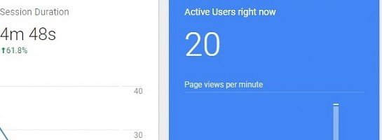 20 Live Visitors On My Blog