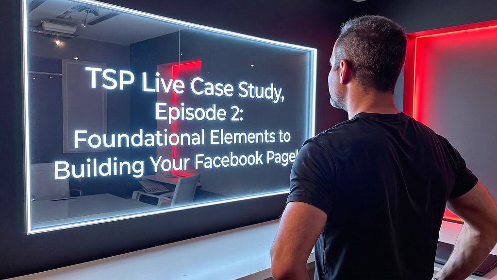 TSP Live Case Study, Episode 2: Foundational Elements of Creating Your Facebook Business Page