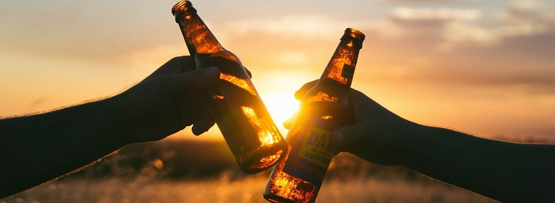 Toasting my 2 year anniversary.