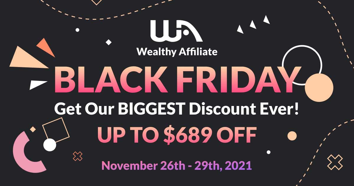 Black Friday at Wealthy Affiliate- Black Friday