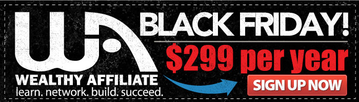 Wealthy Affiliate Black Friday Price
