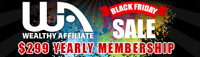 Wealthy Affiliate Black Friday sale