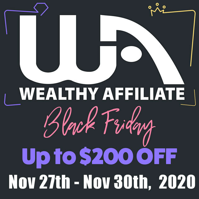 Wealthy Affiliate's Black Friday Sale - Banner