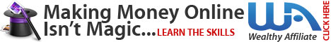Making money online, Wealthy Affiliate, banner